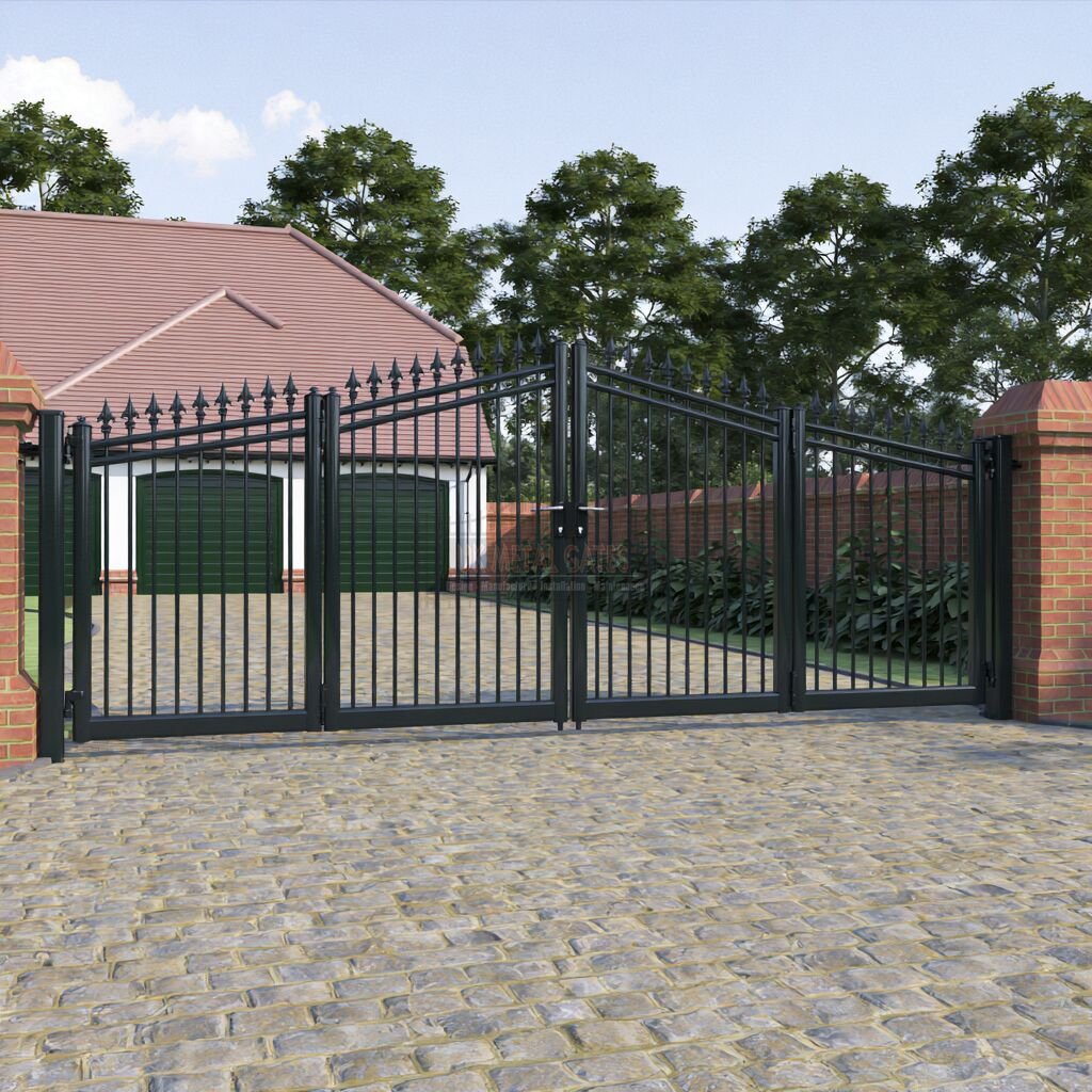 Ornate Bi-Fold Gate (6-Leaf) – Victorian Villa