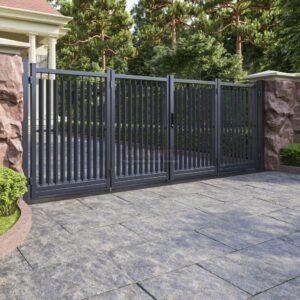 Ornate Bi-Fold Gate (6-Leaf) – Executive New-Build