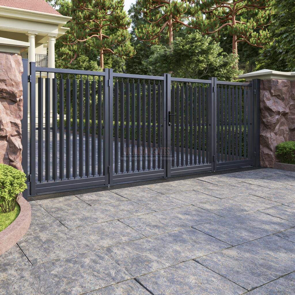 Ornate Bi-Fold Gate (6-Leaf) – Executive New-Build