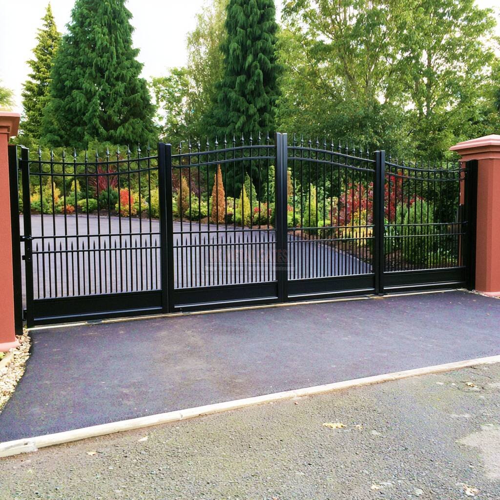 Slatted Bi-Fold Gate (6-Leaf) – Renovated Period Property