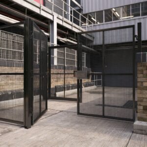 Mesh Double Gate for Waste Transfer Station