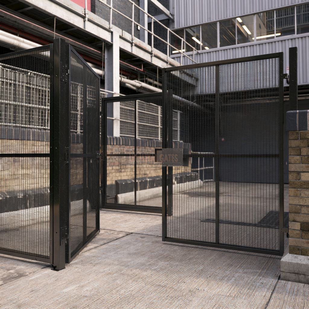 Mesh Double Gate for Waste Transfer Station