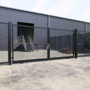 Mesh Double Gate for Council Depot