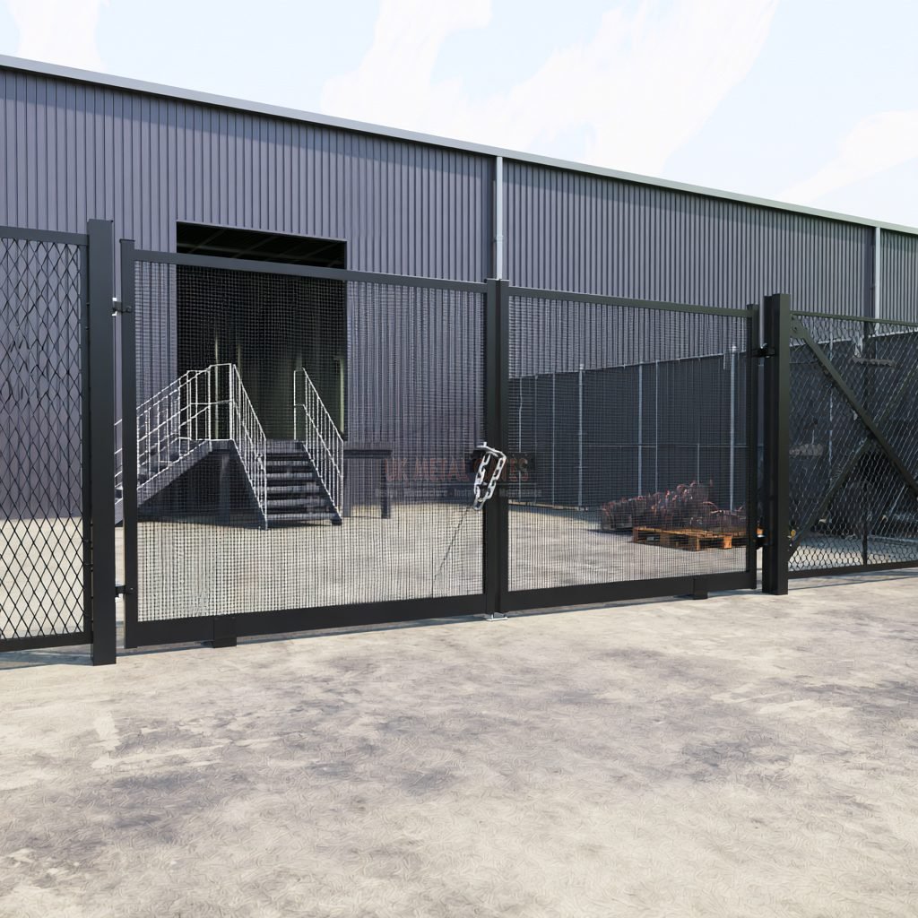 Mesh Double Gate for Council Depot