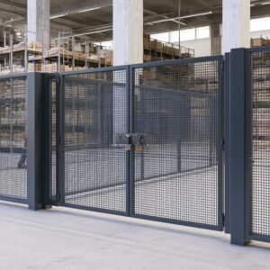 Mesh Double Gate for Garden Centre Trade Yard