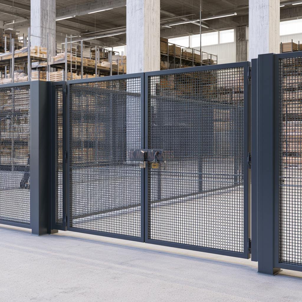 Mesh Double Gate for Garden Centre Trade Yard