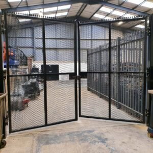 Mesh Double Gate for Vehicle Compound