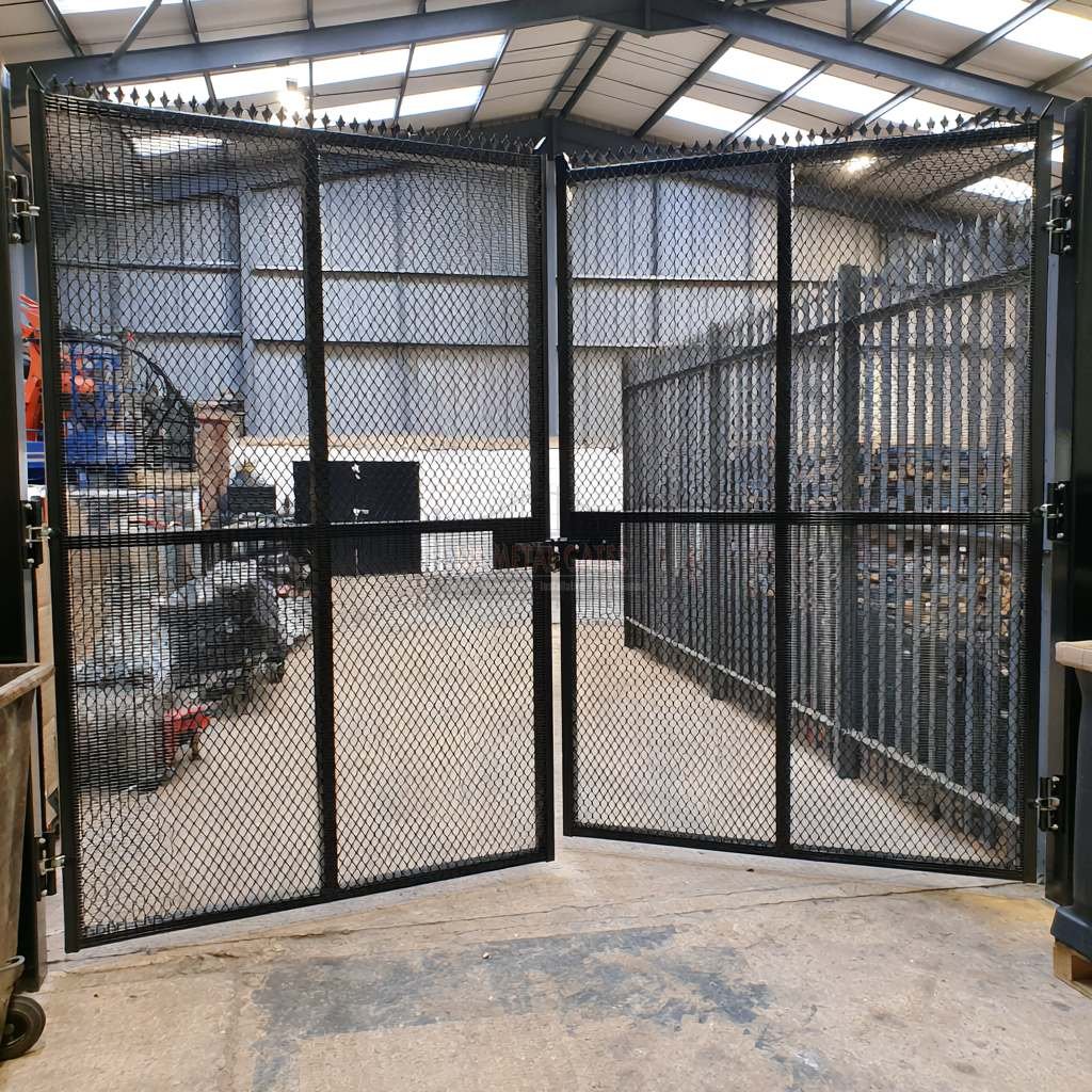 Mesh Double Gate for Vehicle Compound