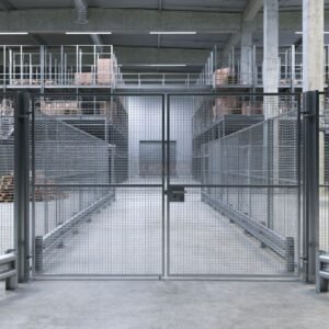Mesh Double Gate for Retail Park Service Yard