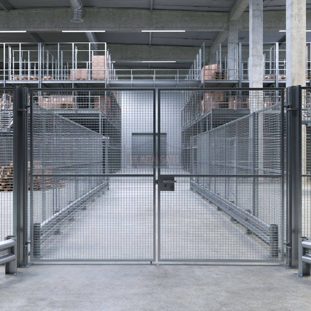 Mesh Double Gate for Retail Park Service Yard