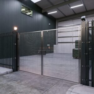 Mesh Double Gate for Utility Depot