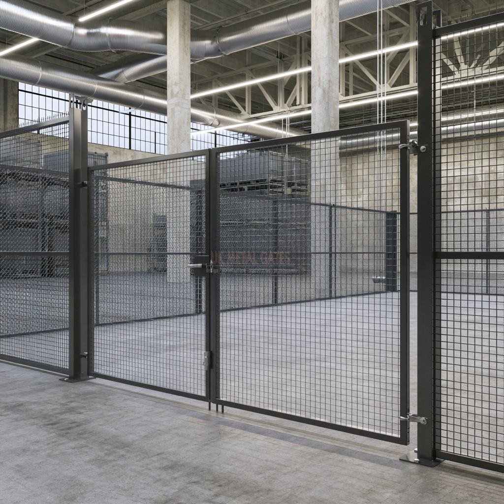 Mesh Double Gate for Construction Site Compound