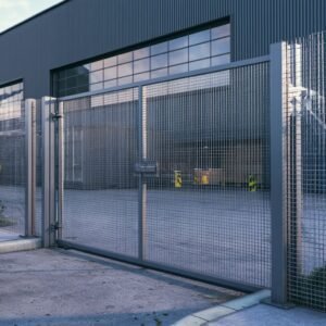 Mesh Double Gate for Self Storage Facility