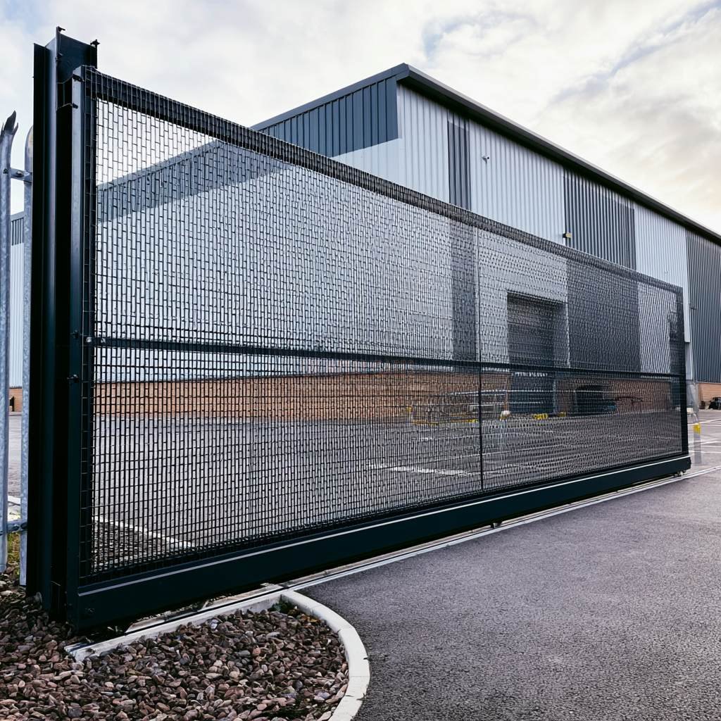 Mesh Sliding Gate – Industrial Estate
