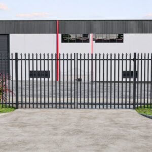 Palisade Double Gates – Council Depot