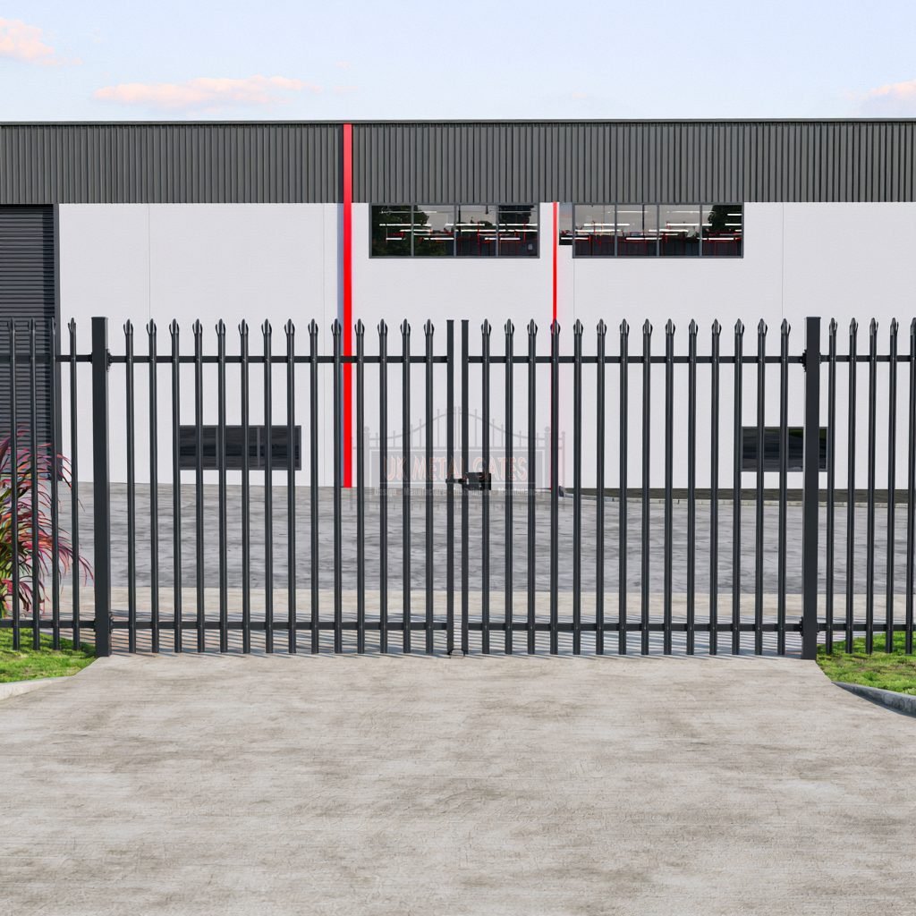 Palisade Double Gates – Council Depot