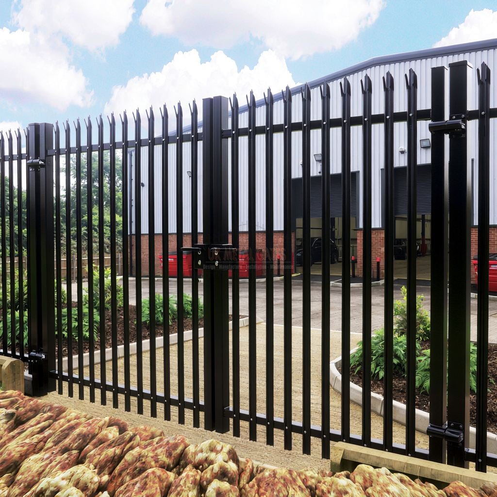 Palisade Double Gates – Construction Site