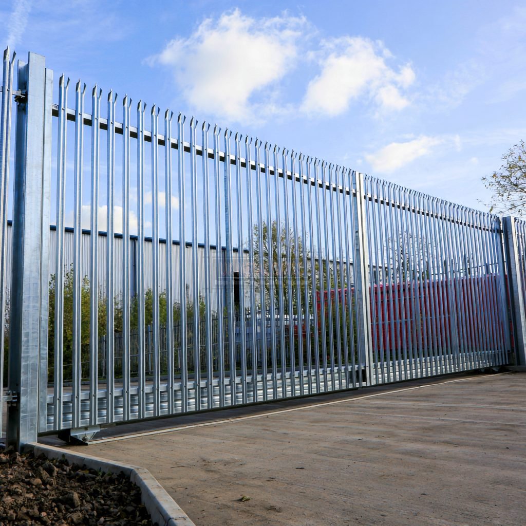 Palisade Sliding Gate – Construction Site Compound
